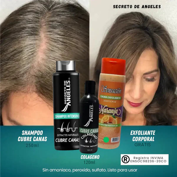 Shampoo Cubre canas + Obsequios